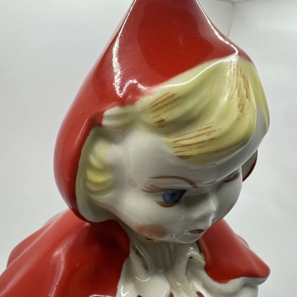 Vintage Hull Little Red Riding Hood Cookie Jar 1940's Pat.‎ Des. No. 135889 USA